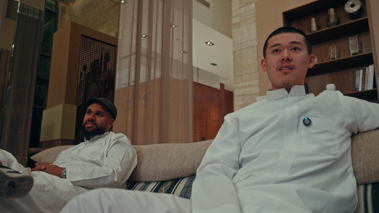 The JC Group founders in a Riyadh business lounge